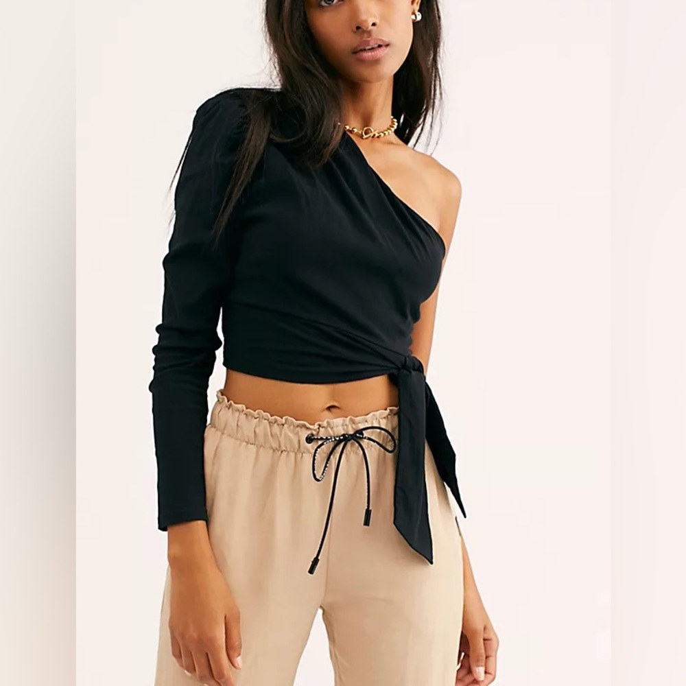 FREE PEOPLE CARMEN LONG SLEEVE TOP SIZE XS
